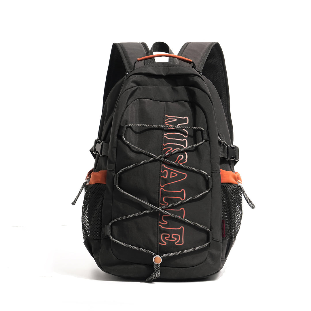 Unisex spacious leisure and travel backpack with padded laptop compartment and elastic front bungee Stornfield