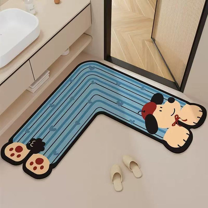 Cute Bear-Shaped Bath Mat