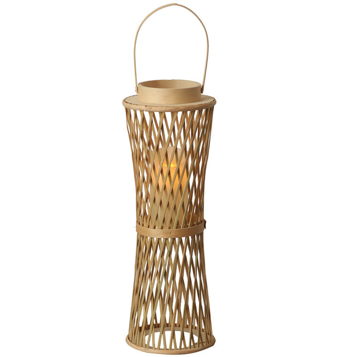 Elegant lamp stand made of woven material Stornfield