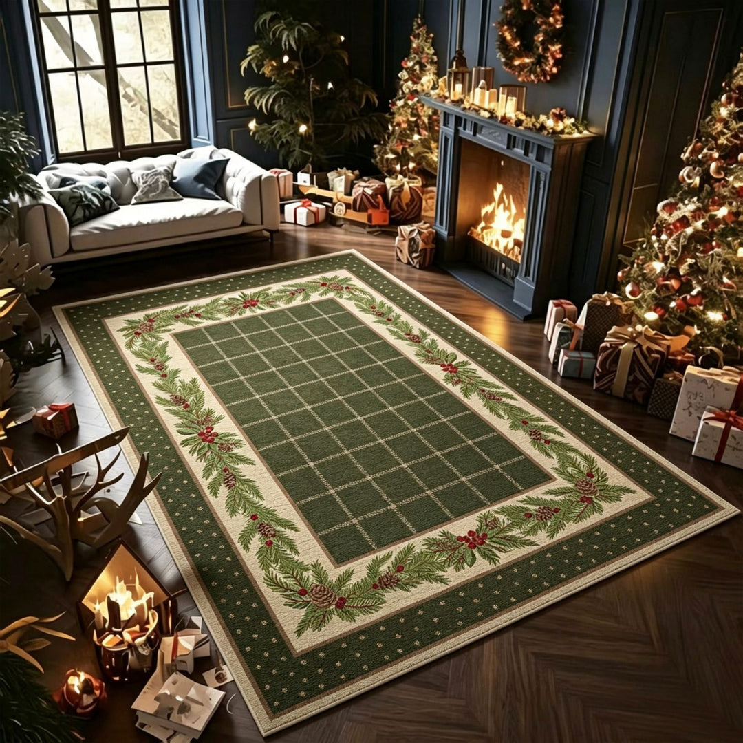 Cozy Winter-Themed Area Rug
