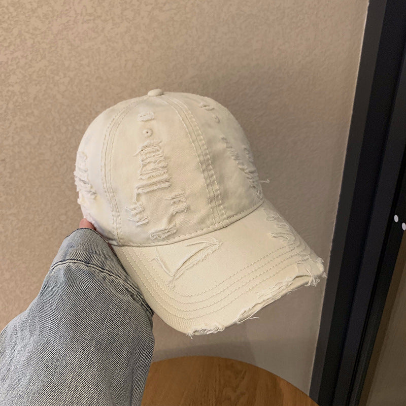 Women's Distressed Cotton Baseball Cap Stornfield 1784270737
