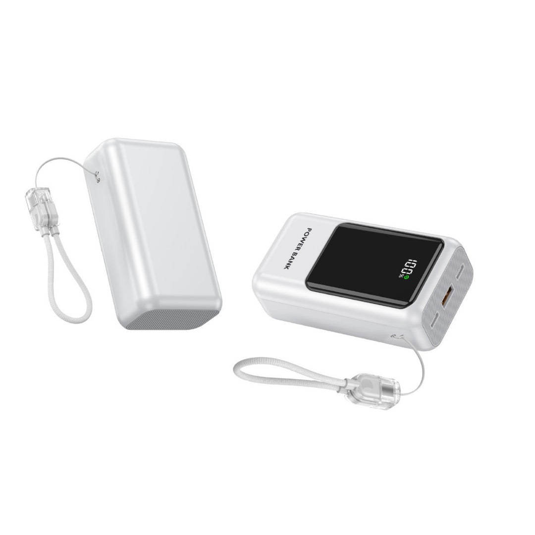 Portable power bank with digital charge indicator and compact design Stornfield
