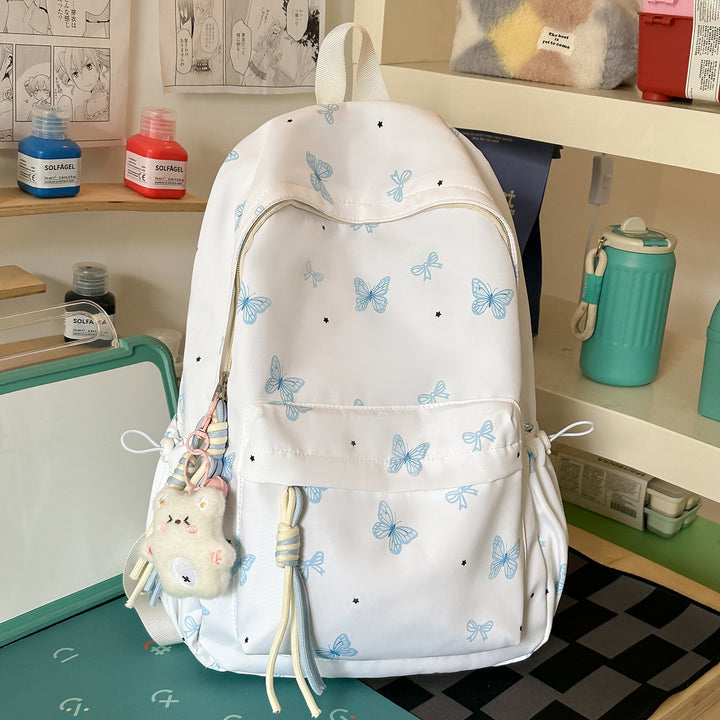 Charming Butterfly Print Casual Backpack Stornfield