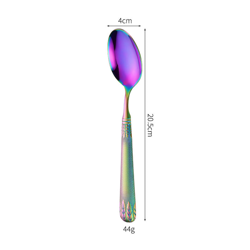 Elegant teaspoon with artistic handle design Stornfield