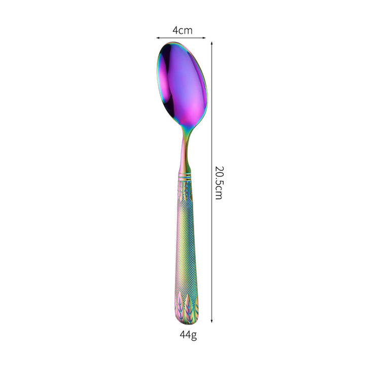 Elegant teaspoon with artistic handle design Stornfield