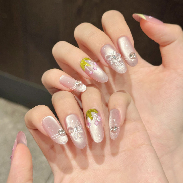 Decorative Acrylic Press-On Nail Art Set