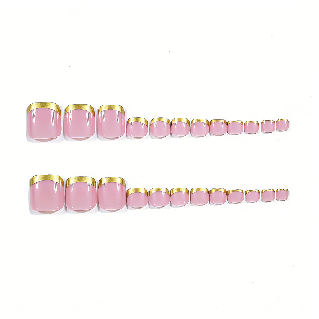 Elegant Gold Tipped Nail Art Stornfield