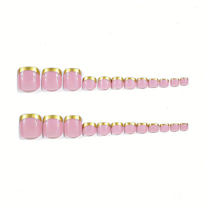 Elegant Gold Tipped Nail Art Stornfield