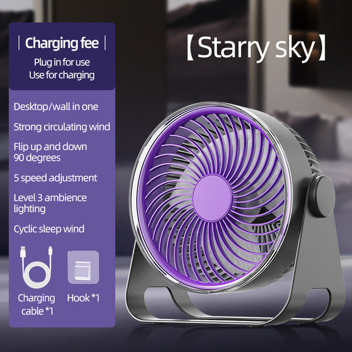 Unisex Versatile Desk and Wall Fan with Adjustable Speed Stornfield