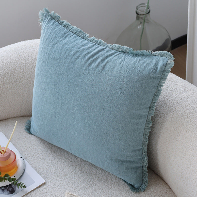 Decorative cushion with textured weave design