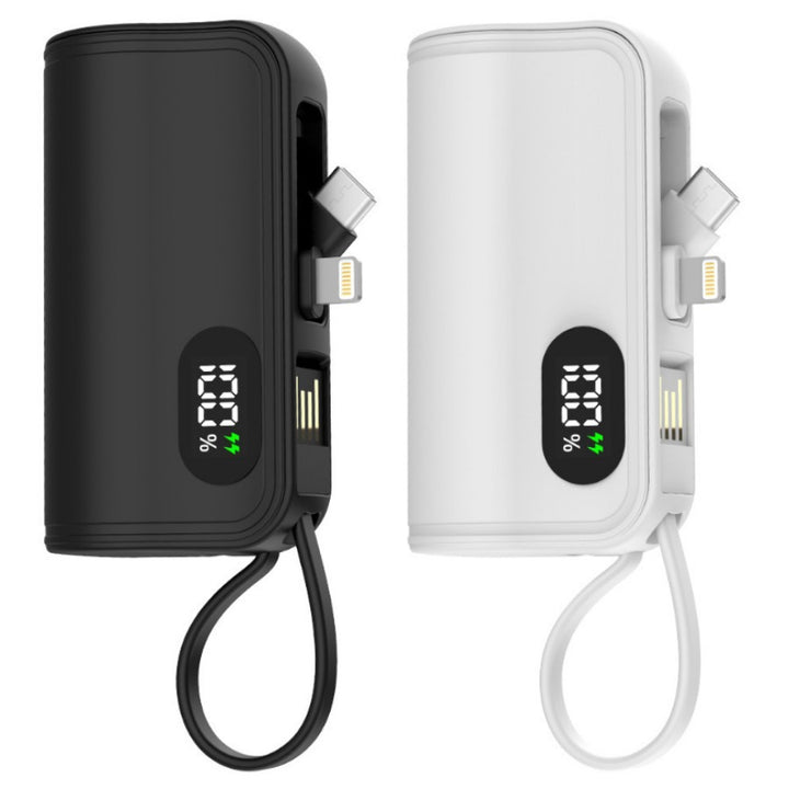 Portable power bank with multifunctional charging cable and digital display Stornfield
