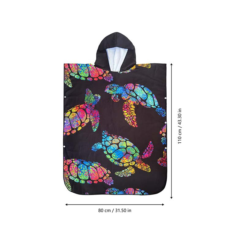 Bath towel with colorful sea turtle design Stornfield