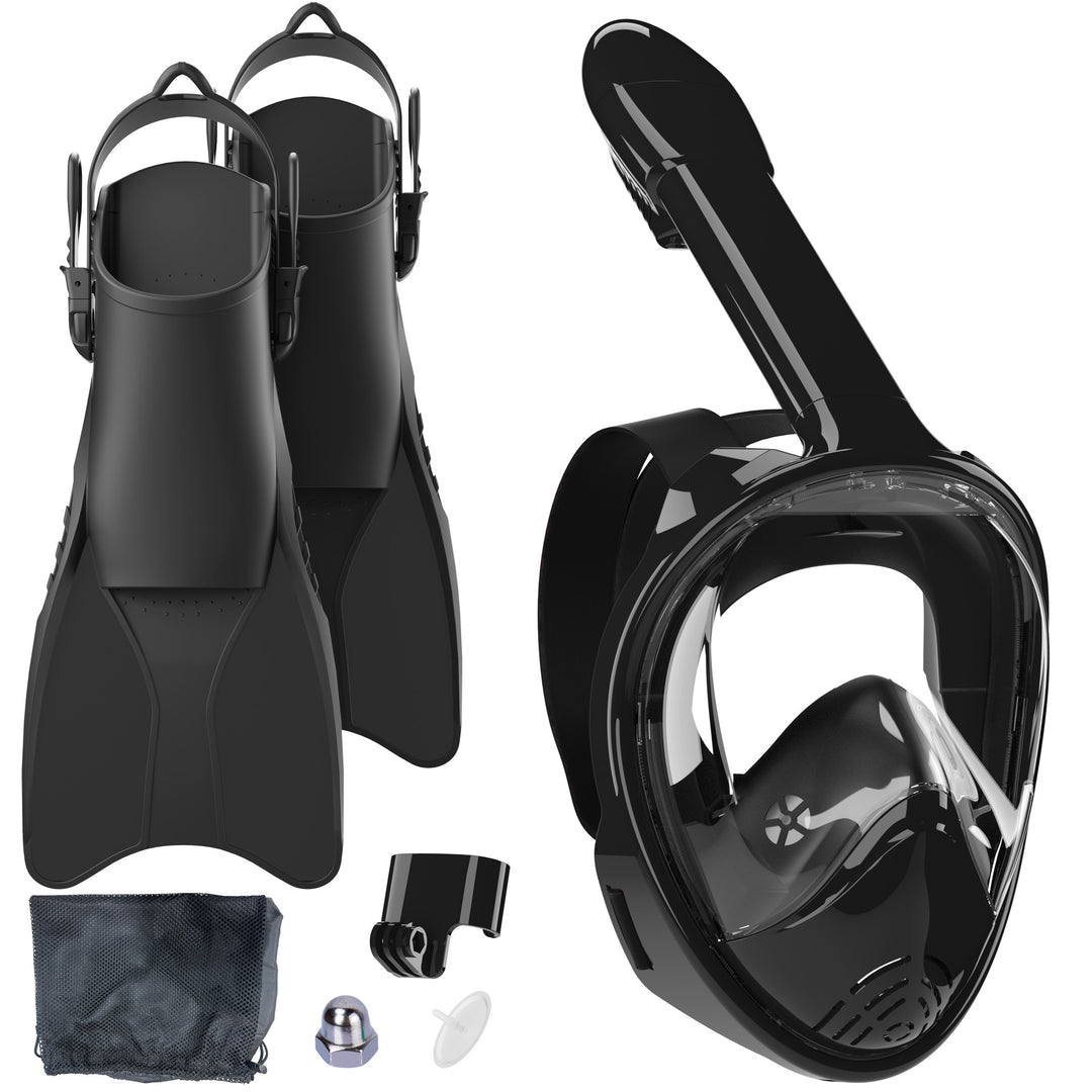 Snorkel set with full face mask and high-quality fins Stornfield