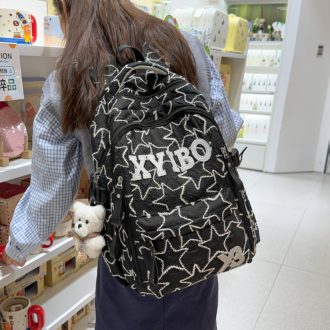 Trendy Star Print Backpack Stornfield
