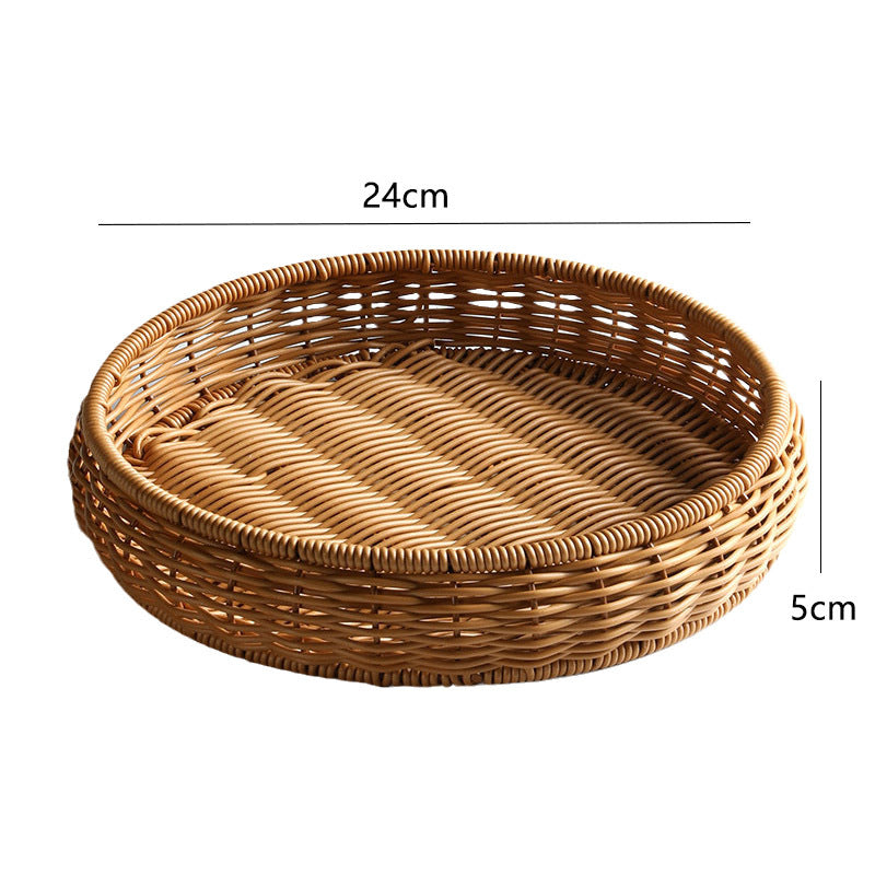 Handwoven Decorative Serving Tray Stornfield 1783754312