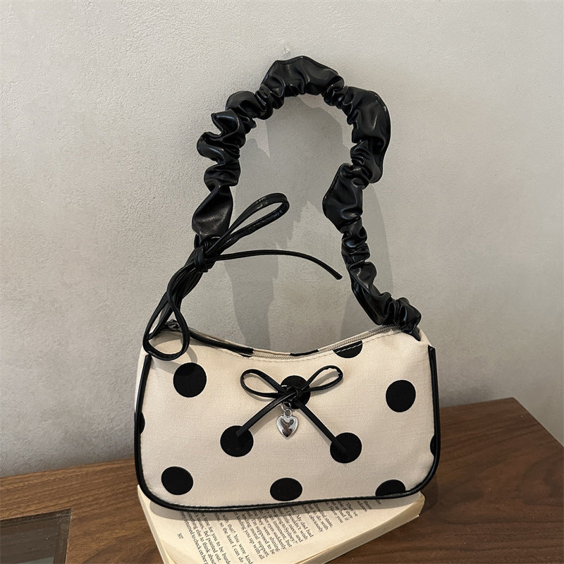Charming Polka Dot Evening Handbag