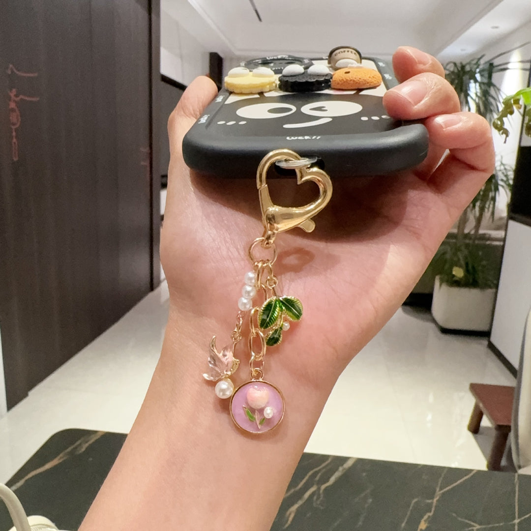 Playful keychain in rose design Stornfield