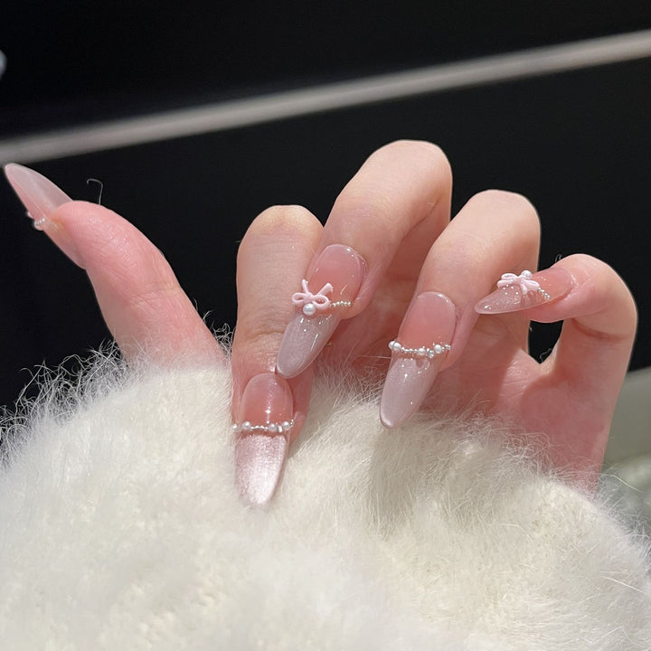 Elegant Decorative Stiletto Press-On Nails Stornfield
