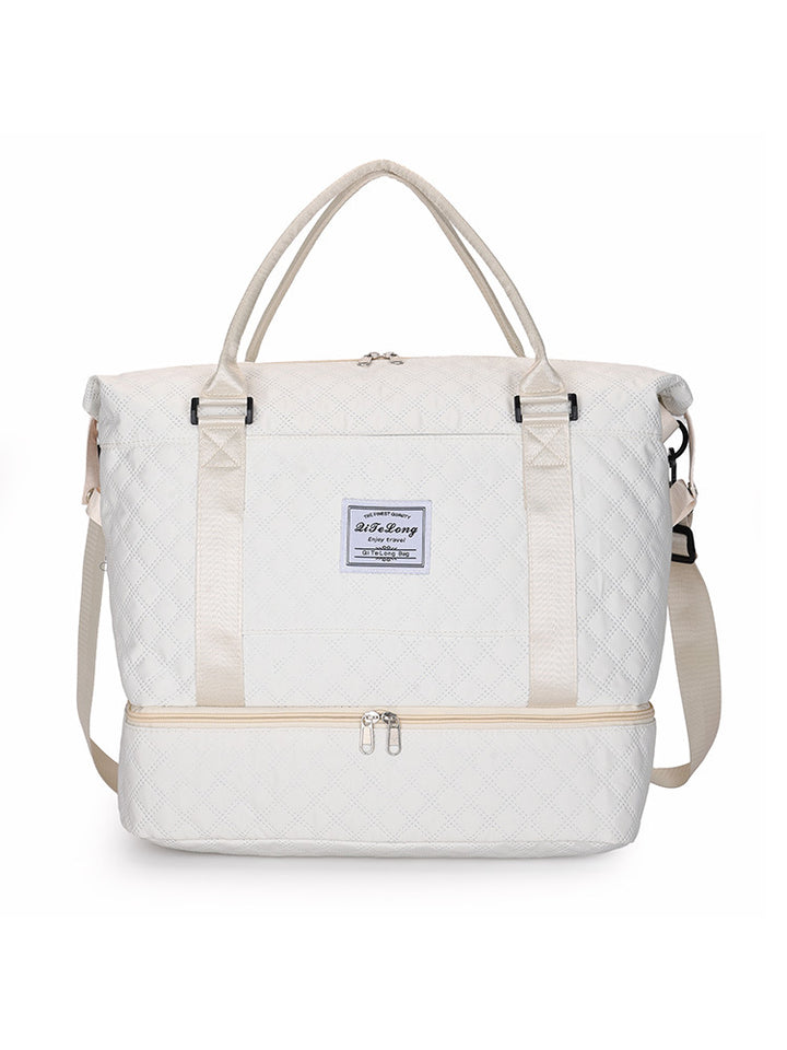 Quilted Multi-Compartment Travel Bag