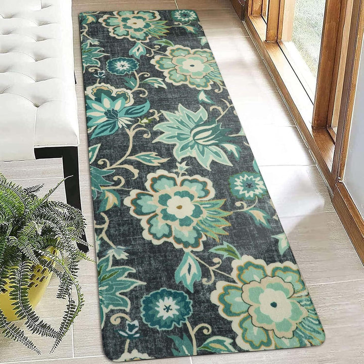 Floral Pattern Runner Rug
