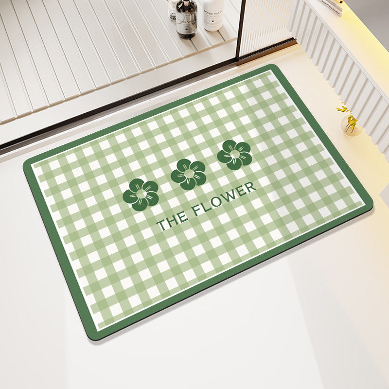Cheerful Floral Design Indoor Area Mat Stornfield