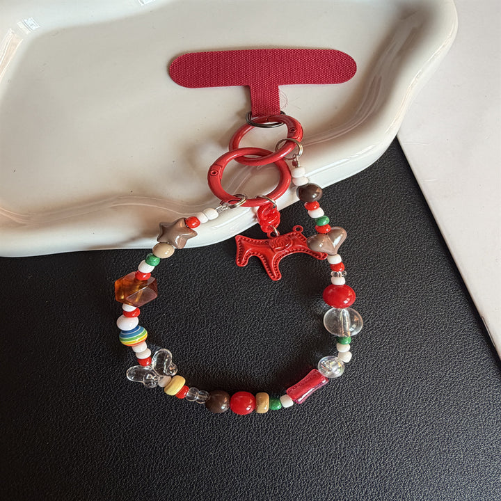 Decorative Beaded Charm Keychain Stornfield 1790135563
