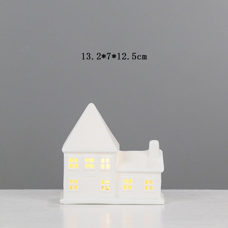 Decorative Ceramic House Candle Holder Stornfeild