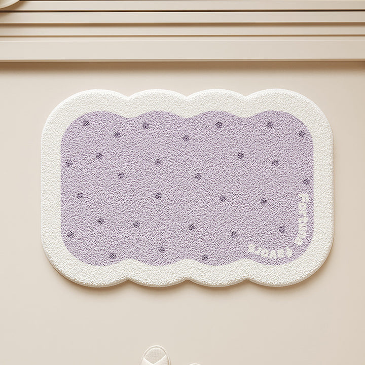 Cute Biscuit-Shaped Bath Mat