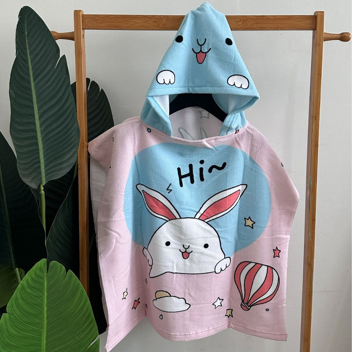 Kids' Shark-Themed Hooded Towel Poncho Stornfield