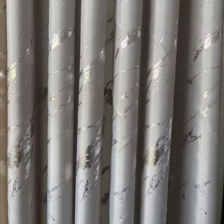 Marble Effect Waterproof Shower Curtain Stornfield