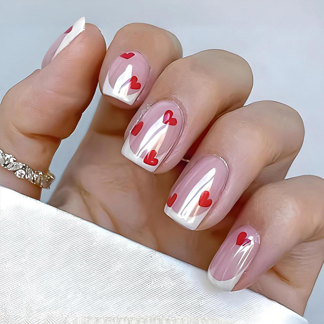 Heart-Embellished Nail Art Set Stornfield