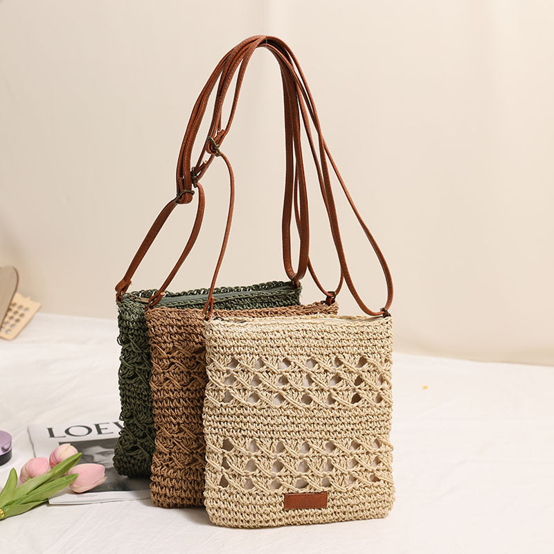 Hand-knotted shoulder bag in elegant design Stornfield