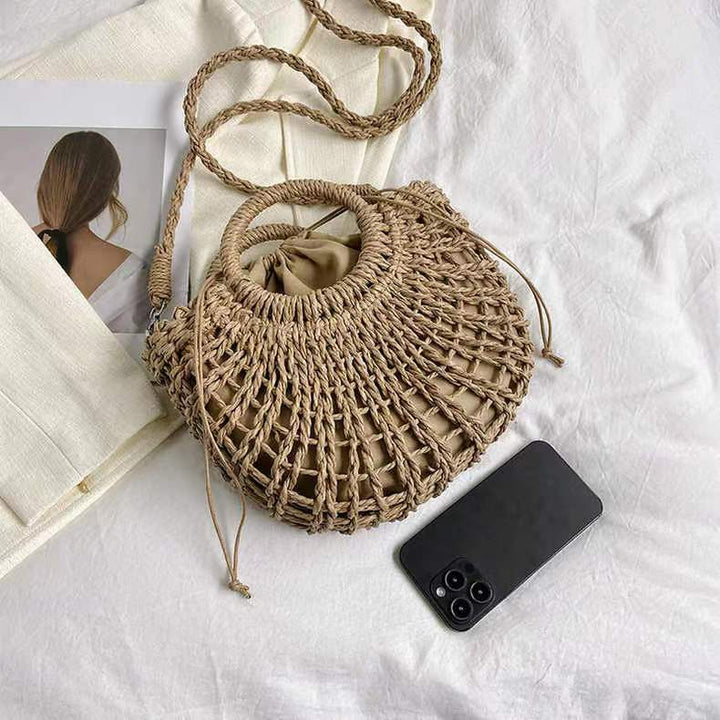 Handcrafted basket bag with playful design Stornfield