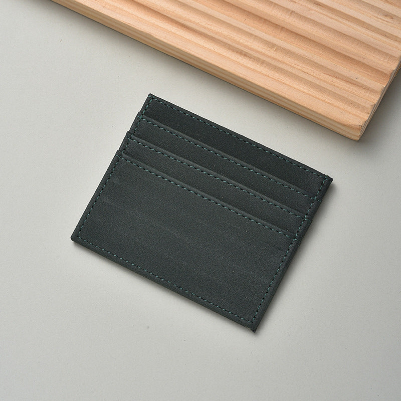 Textured Leather Card Holder
