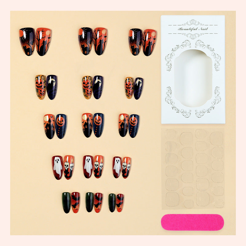 Artificial nail set with creepy Halloween motifs Stornfield 1789118658