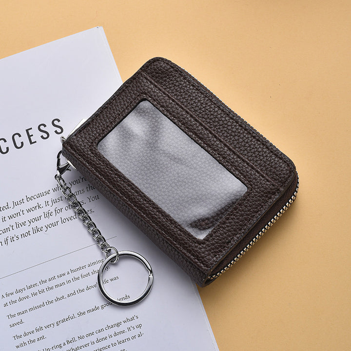 Textured  Zip Around Card Holder Stornfield