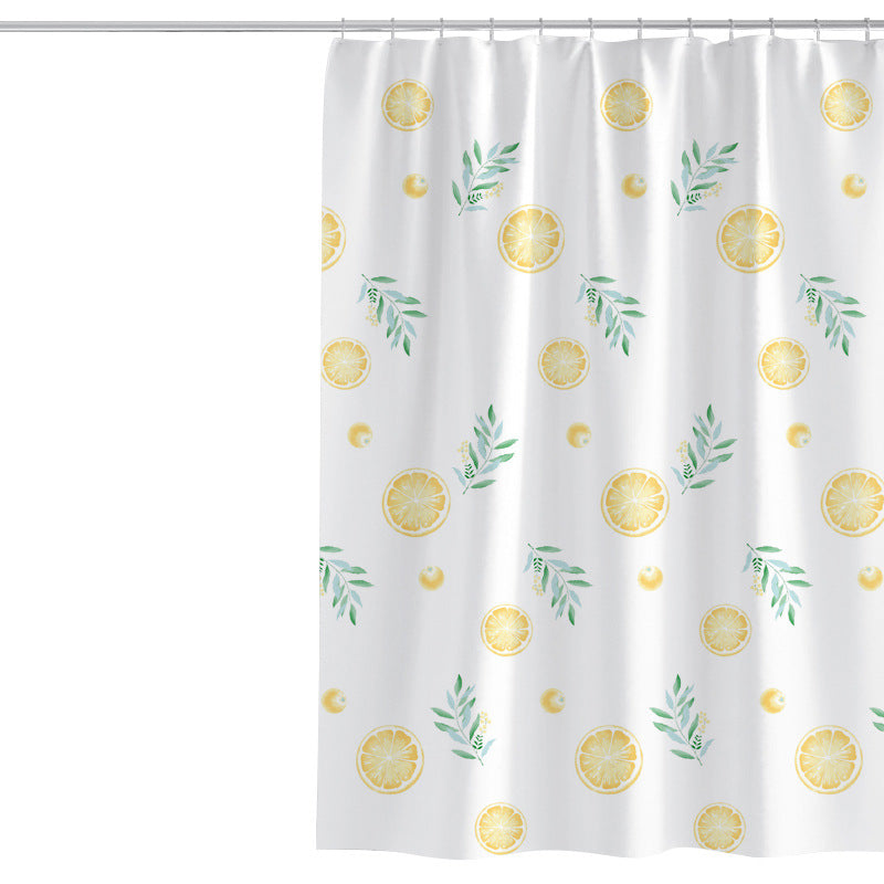 Women's Vibrant Citrus Print Shower Curtain Stornfield