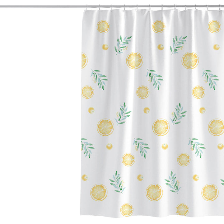 Women's Vibrant Citrus Print Shower Curtain Stornfield