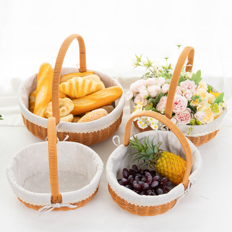 Decorative Round Woven Basket Stornfield