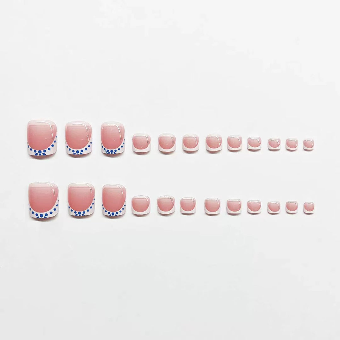 Artistic French Tip Nail Design Stornfield