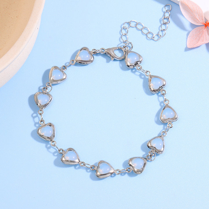 Heart-Shaped Link Anklet Stornfield