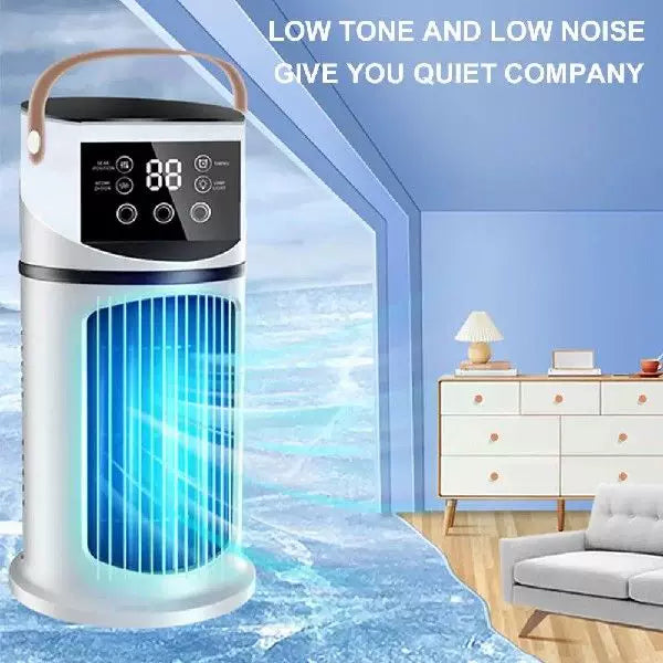 Unisex one size portable tower evaporative air cooler with LED touch display programmable thermostat and ergonomic carrying handle Stornfield