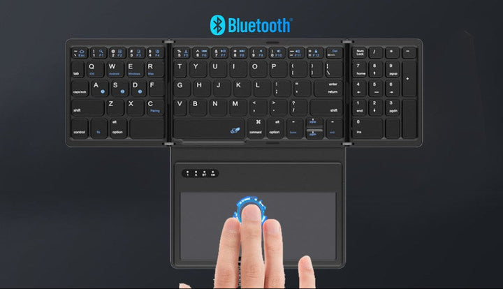 Ultra-Slim Portable Bluetooth Keyboard with Touchpad Stornfield