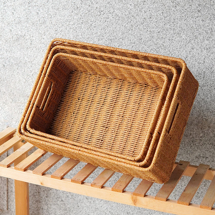 Handwoven Rectangular Storage Basket Stornfield