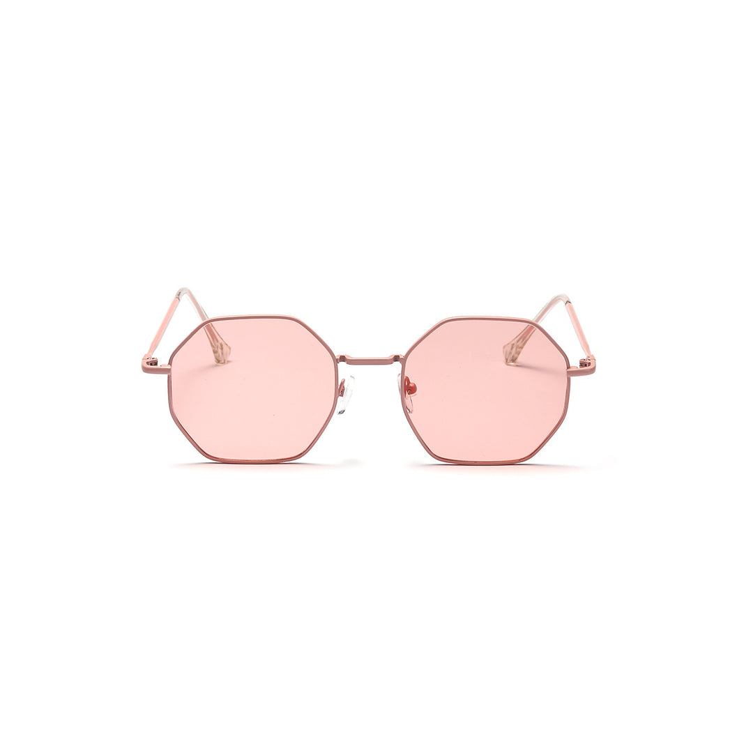 Women's octagonal sunglasses with elegant metal accents Stornfield