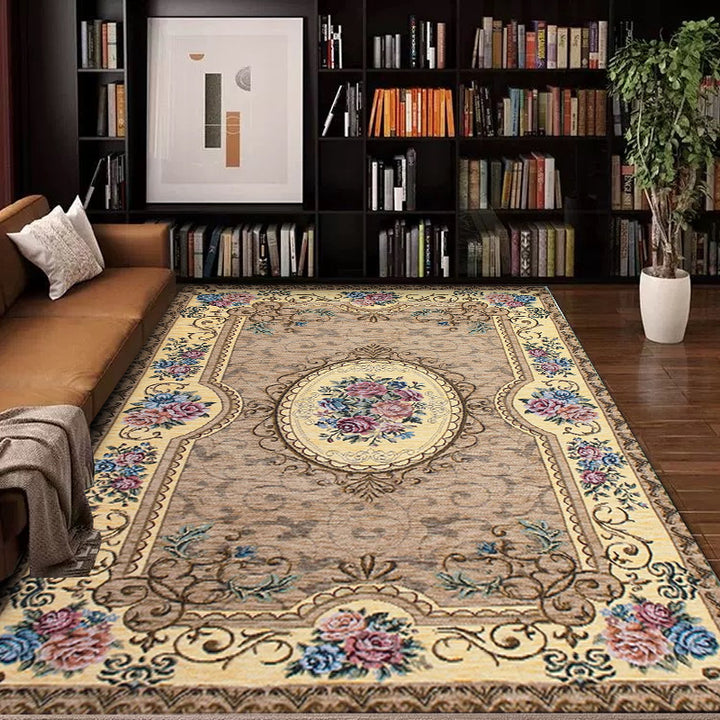 Vintage Floral Design Area Rug