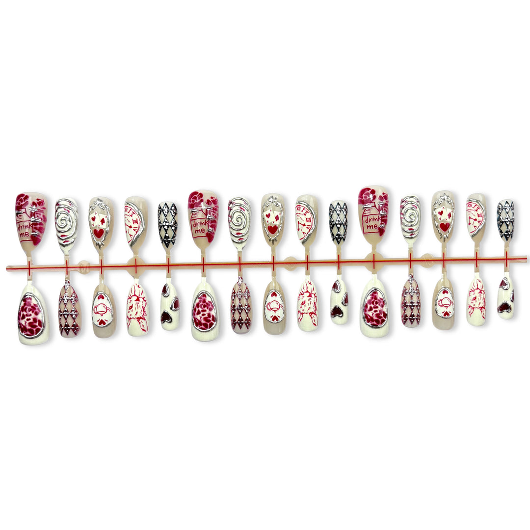Artistic Fantasy-Themed Press-On Nail Set