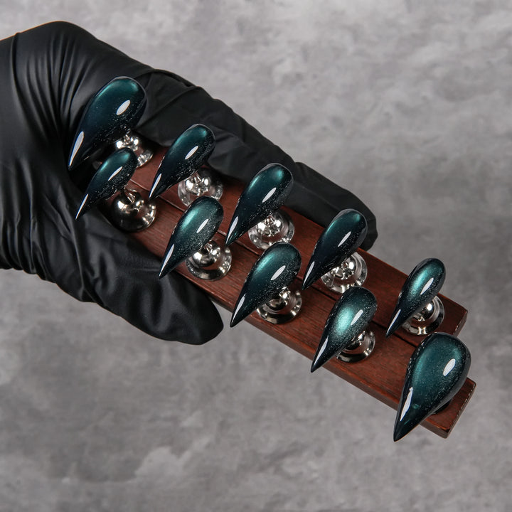 Glamorous Stiletto Nail Set with Unique Design