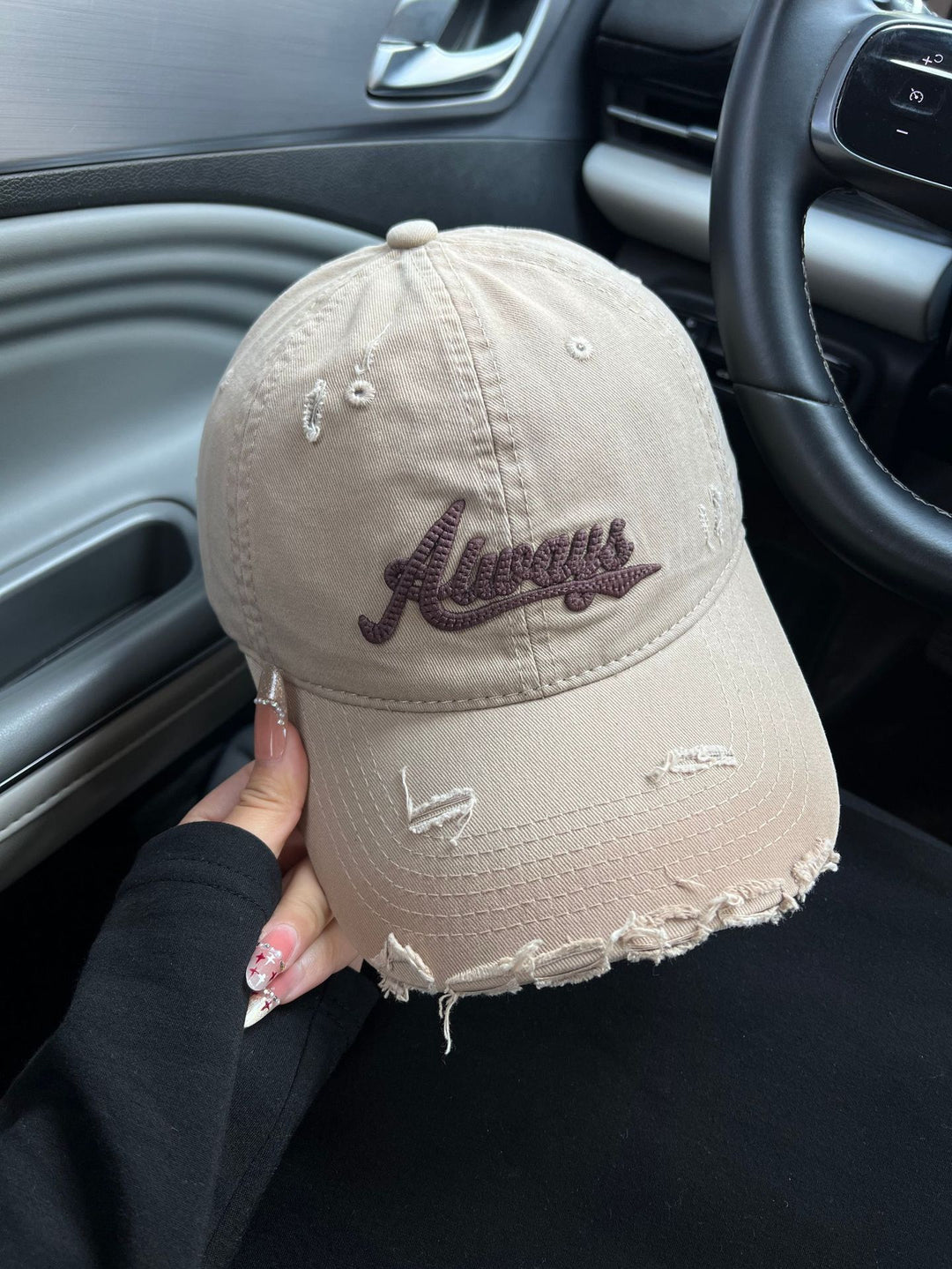 Women's Distressed Graphic Baseball Cap Stornfield