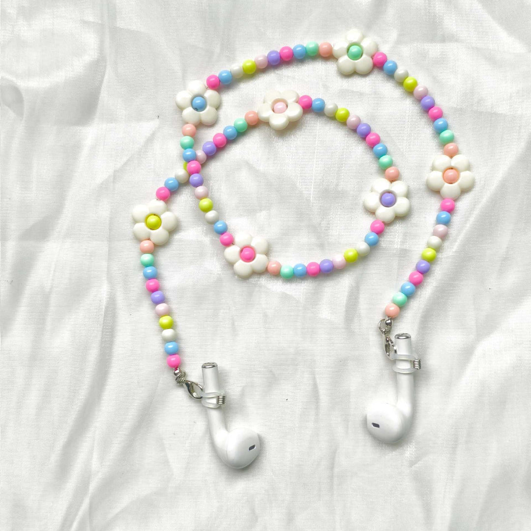 Playful glasses holder chain with floral patterns Stornfield